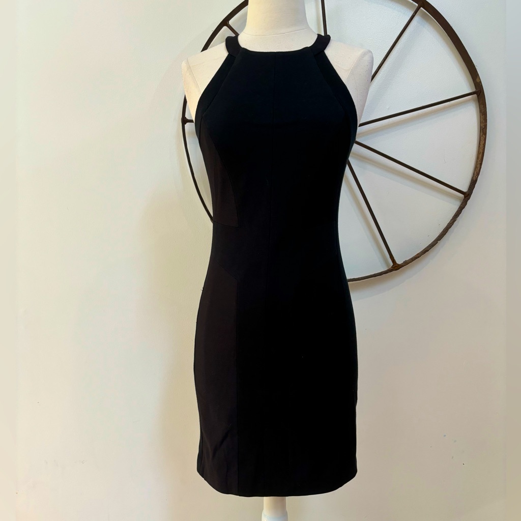 Rag & Bone New York Ribbed Bodycon Black Mini Dress 2